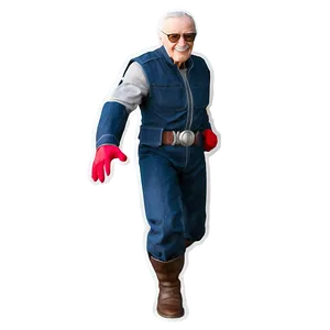 Stan Lee Superhero Pose PNG Puw92 PNG