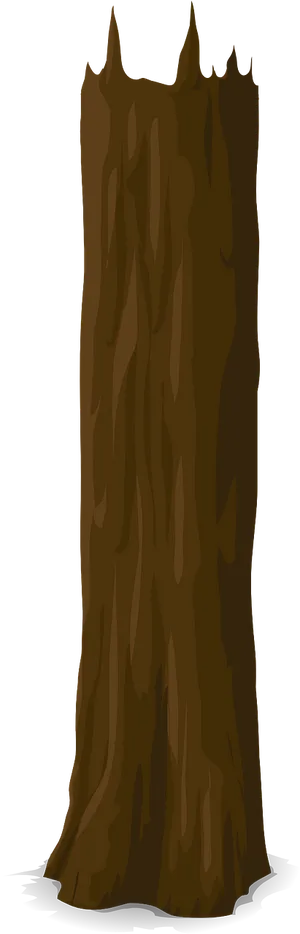 Standalone Tree Trunk Illustration
