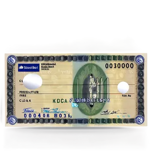 Standard Bank Check PNG Ien