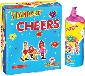 Standard Cheers Fireworks Packaging PNG image