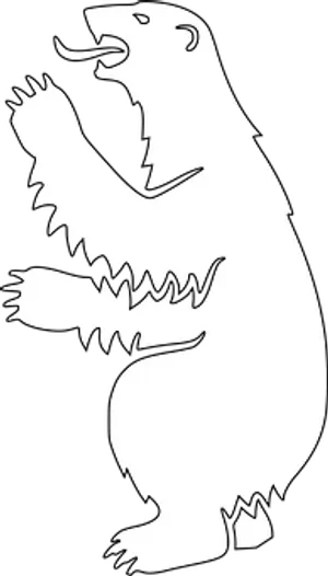 Standing Bear Silhouette