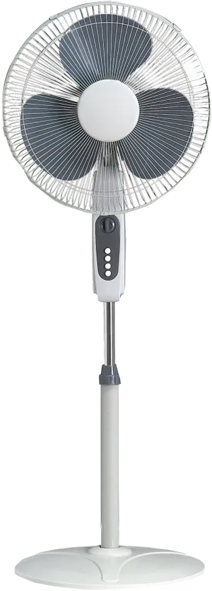 Standing Electric Fan White Background