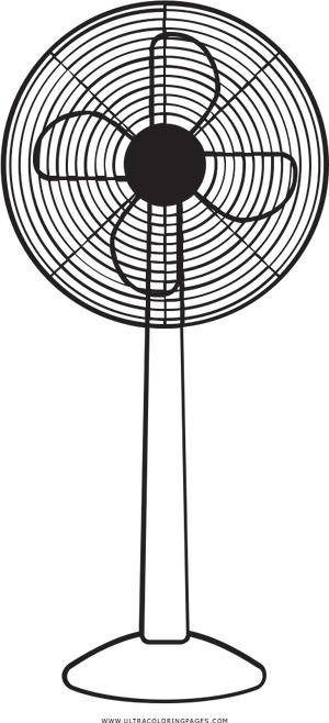 Standing Fan Silhouette PNG image