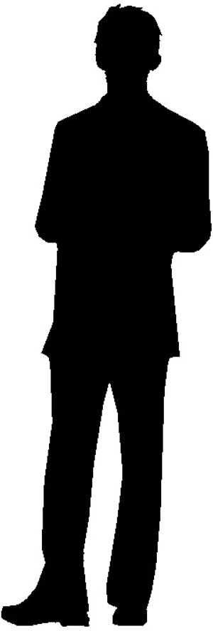 Standing Man Silhouette PNG