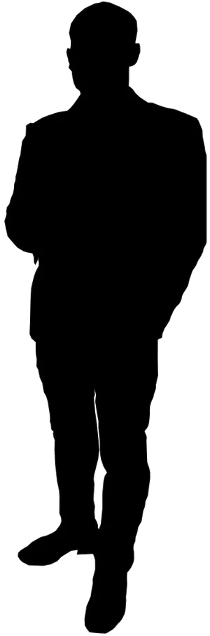 Standing Man Silhouette.png PNG image