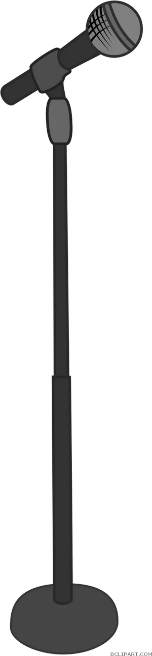 Standing Microphone Graphic PNG image