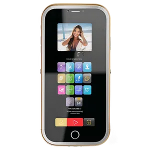 Standing Phone Mockup PNG 06212024