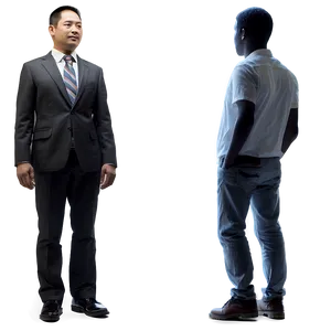 Standing Random Person Silhouette PNG 06252024