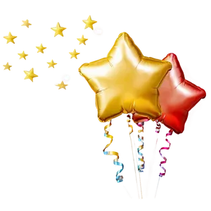 Star Balloons PNG Bap