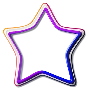 Star Border Outline PNG Tow PNG