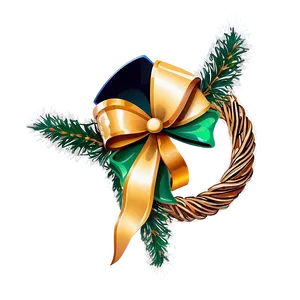 Star Decorated Wreath Png 05232024 PNG image