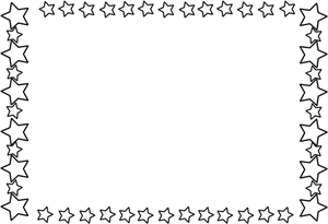 Star Framed Black Background PNG image
