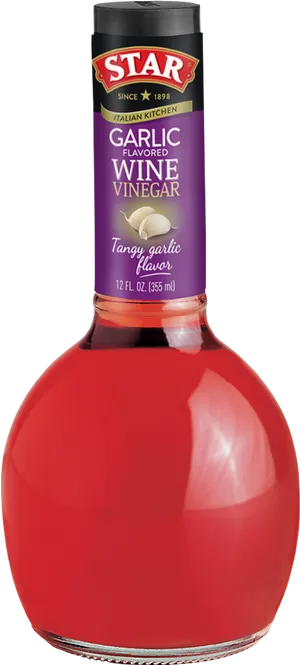 Star Garlic Flavored Wine Vinegar Bottle PNG