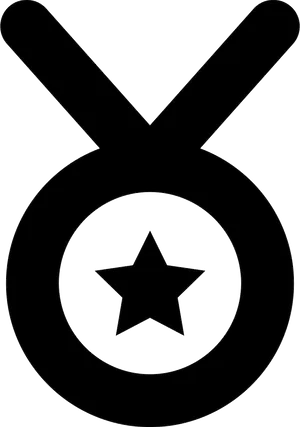 Star In Circle Icon PNG