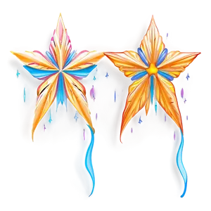 Star Outline Decoration PNG Nvm