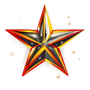 Star Outline With Shadow PNG Icg19 PNG
