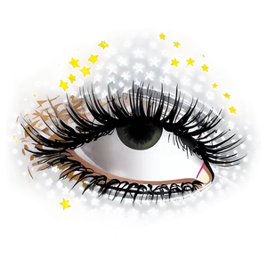 Star Pattern Lashes Png 73 PNG image