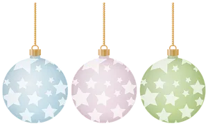 Star Patterned Christmas Ornaments