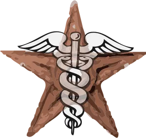 Star Shaped Medical Symbol Illustration PNG
