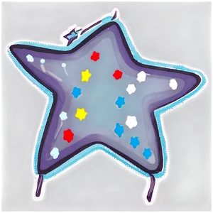 Star Sticker Pattern PNG Sgb