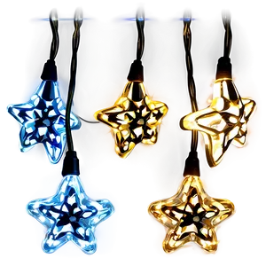 Star String Lights PNG Avq