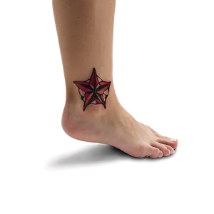 Star Tattoo On Foot PNG 06262024 PNG