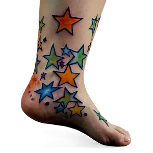 Star Tattoo On Foot Png Rim PNG image