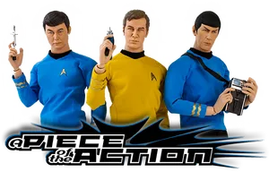 Star Trek Action Figures PNG image