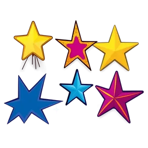 Star Vector Cartoon PNG Kgb PNG
