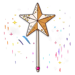 Star Wand Drawing PNG 06132024