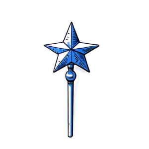 Star Wand Illustration PNG 27