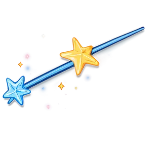 Star Wand Illustration PNG Bgd