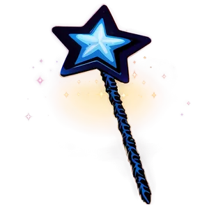 Star Wand Silhouette PNG 06132024