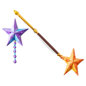 Star Wand Template PNG Fdr