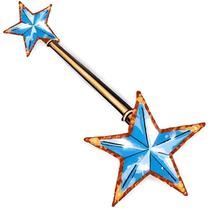 Star Wand With Diamonds PNG Keg32 PNG