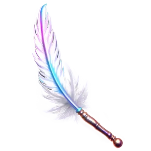 Star Wand With Feathers PNG 06132024 PNG