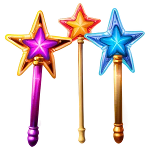 Star Wand With Glows PNG Aul76 PNG