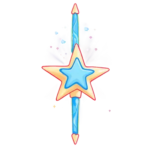 Star Wand With Hearts PNG Vny90 PNG