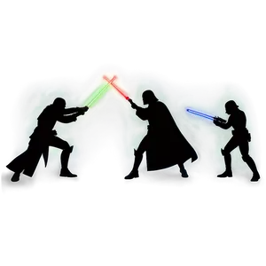 Star Wars Battle Scene Silhouette Png Fkf5 PNG image