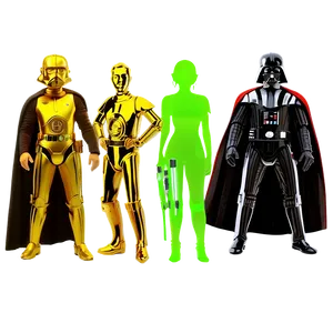 Star Wars Character Silhouettes PNG Ldj52