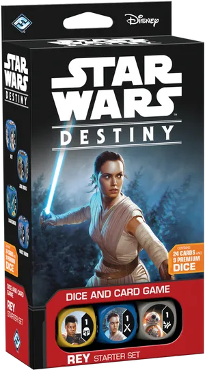 Star Wars Destiny Rey Starter Set Packaging PNG image