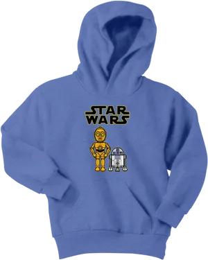 Star Wars Hoodiewith Droids PNG image