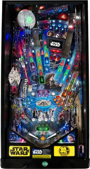 Star Wars Pinball Machine Action PNG image