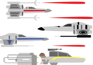 Star Wars Spaceships Vector Art PNG image