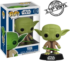 Star Wars Yoda Funko Pop PNG image