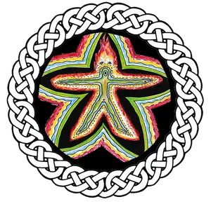 Starand Chain Circle Artwork PNG image