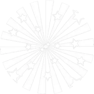 Starburst Blackand White Pattern PNG image