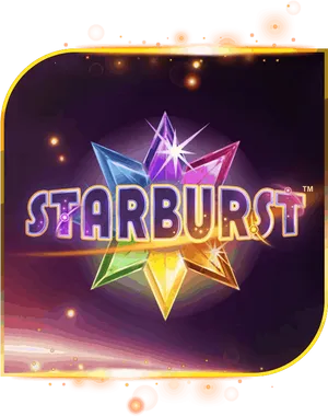 Starburst Game Logo Sparkling Gems PNG image