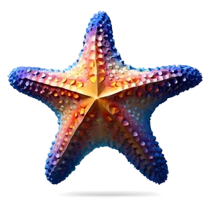 Starfish In Low Poly PNG Pbb97