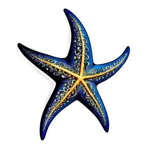 Starfish Tattoo Style PNG Glr28